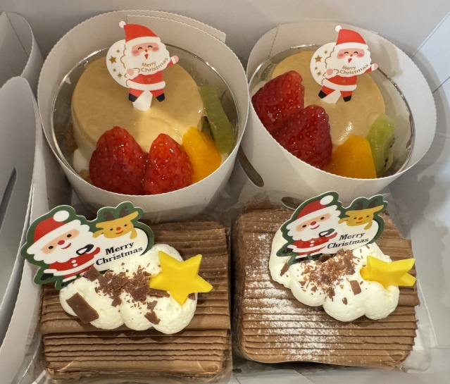 クリスマス★ケーキ＆プリンを頂きました♪の画像