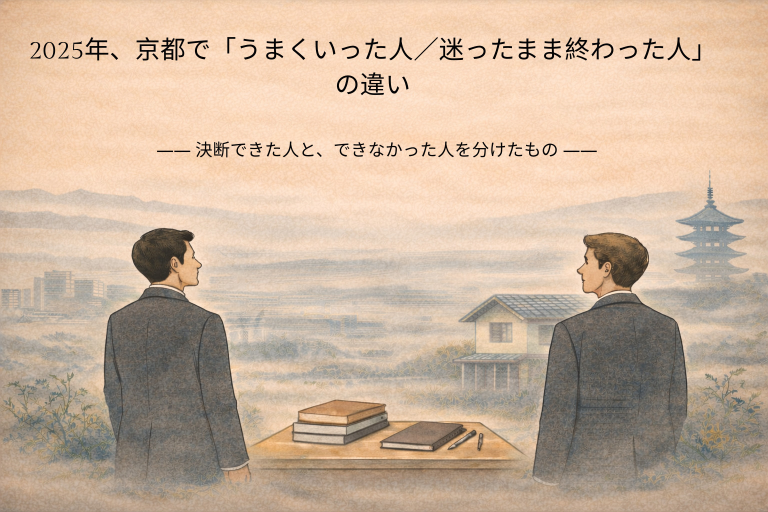 2025年、京都で「うまくいった人／迷ったまま終わった人」の...の画像