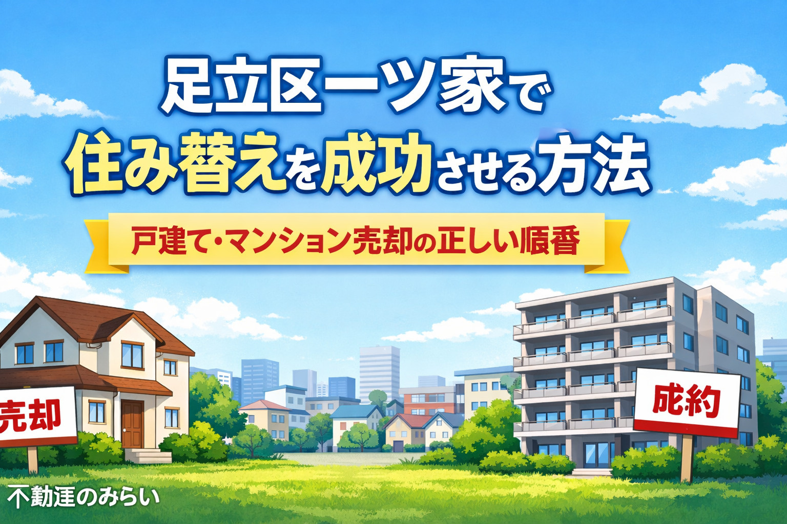 足立区一ツ家で住み替えを成功させる方法｜戸建てもマンションも...の画像