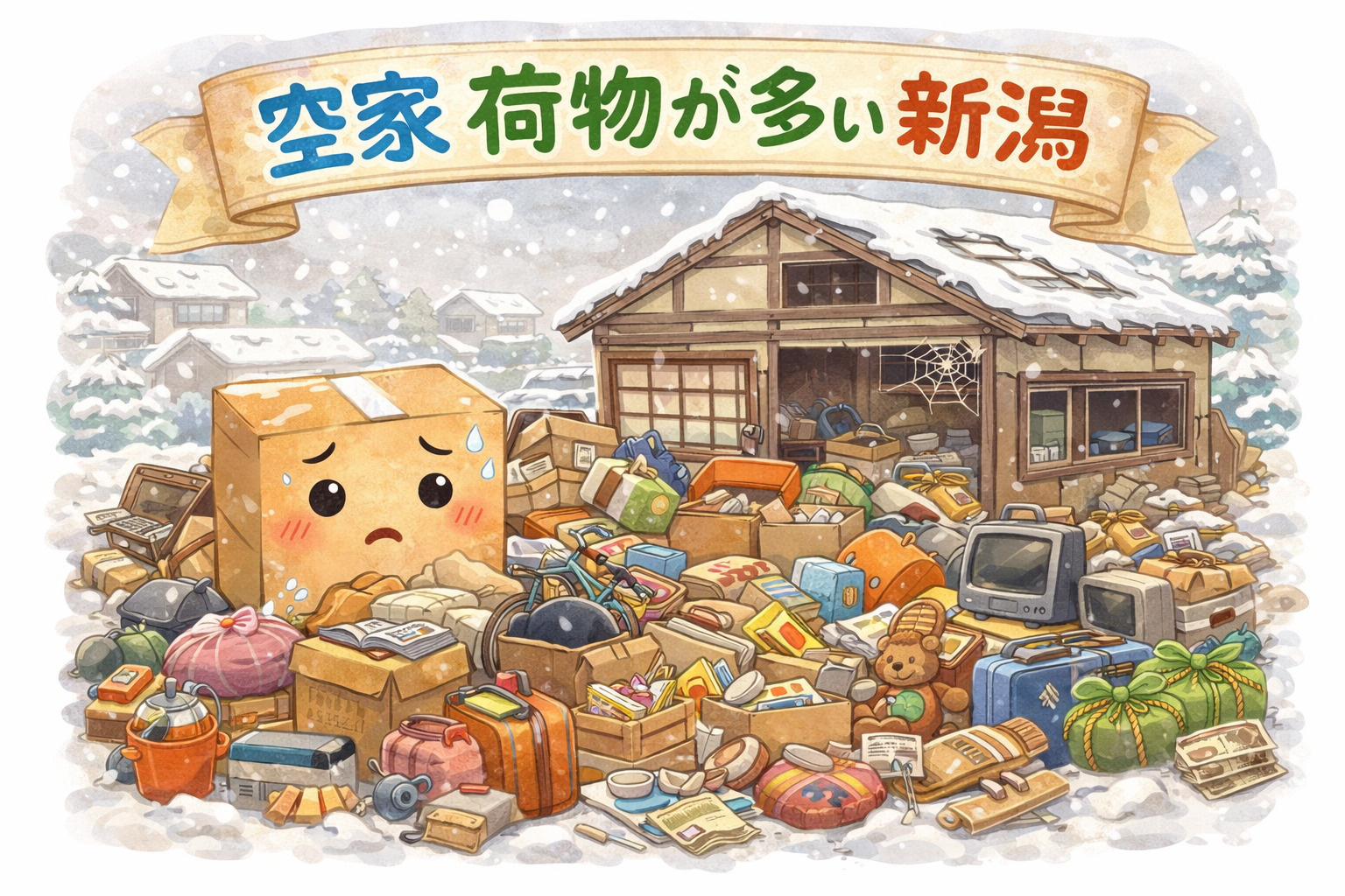 新潟市の空き家売却で荷物が多くても大丈夫？ 荷物が多いまま売...の画像