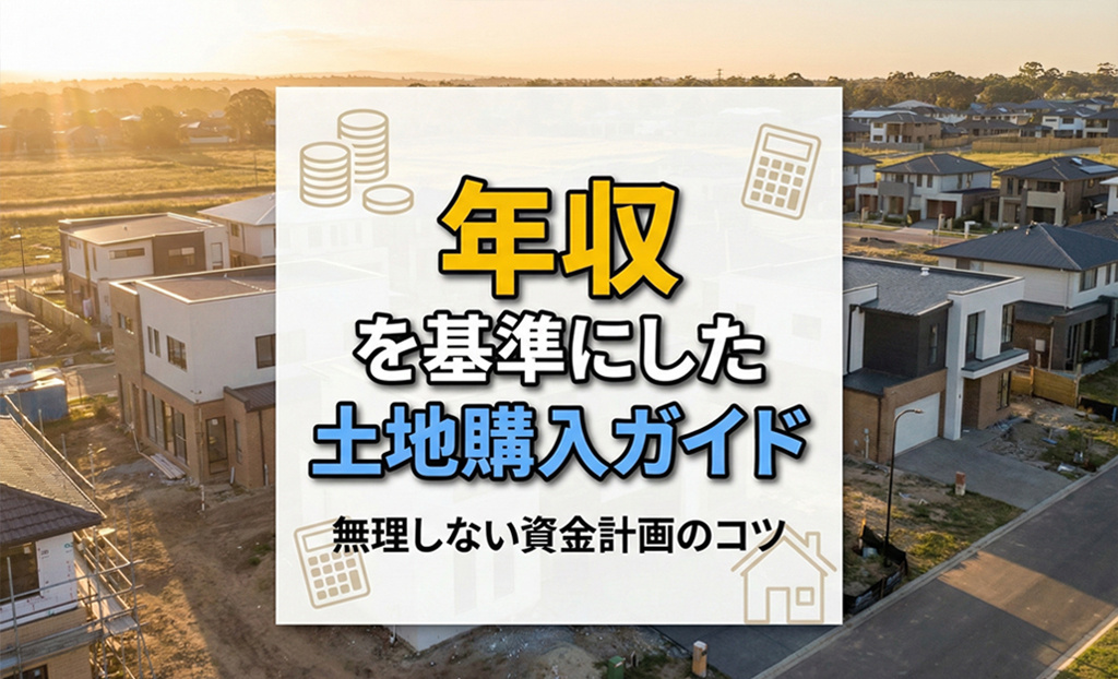 【2026年】年収を基準にした土地購入ガイド。無理しない資金...の画像