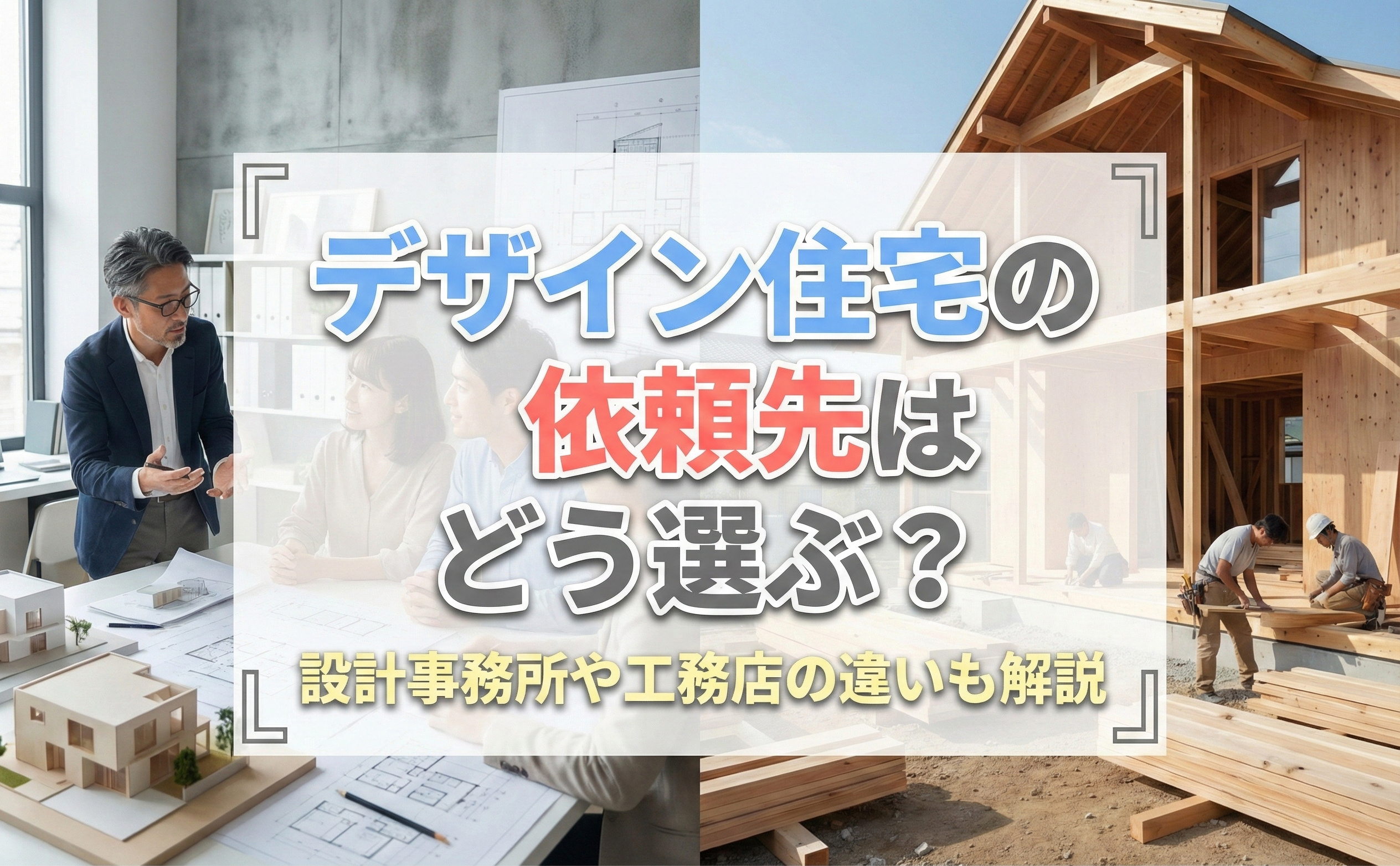 デザイン住宅の依頼先はどう選ぶ？設計事務所や工務店の違いも解...の画像