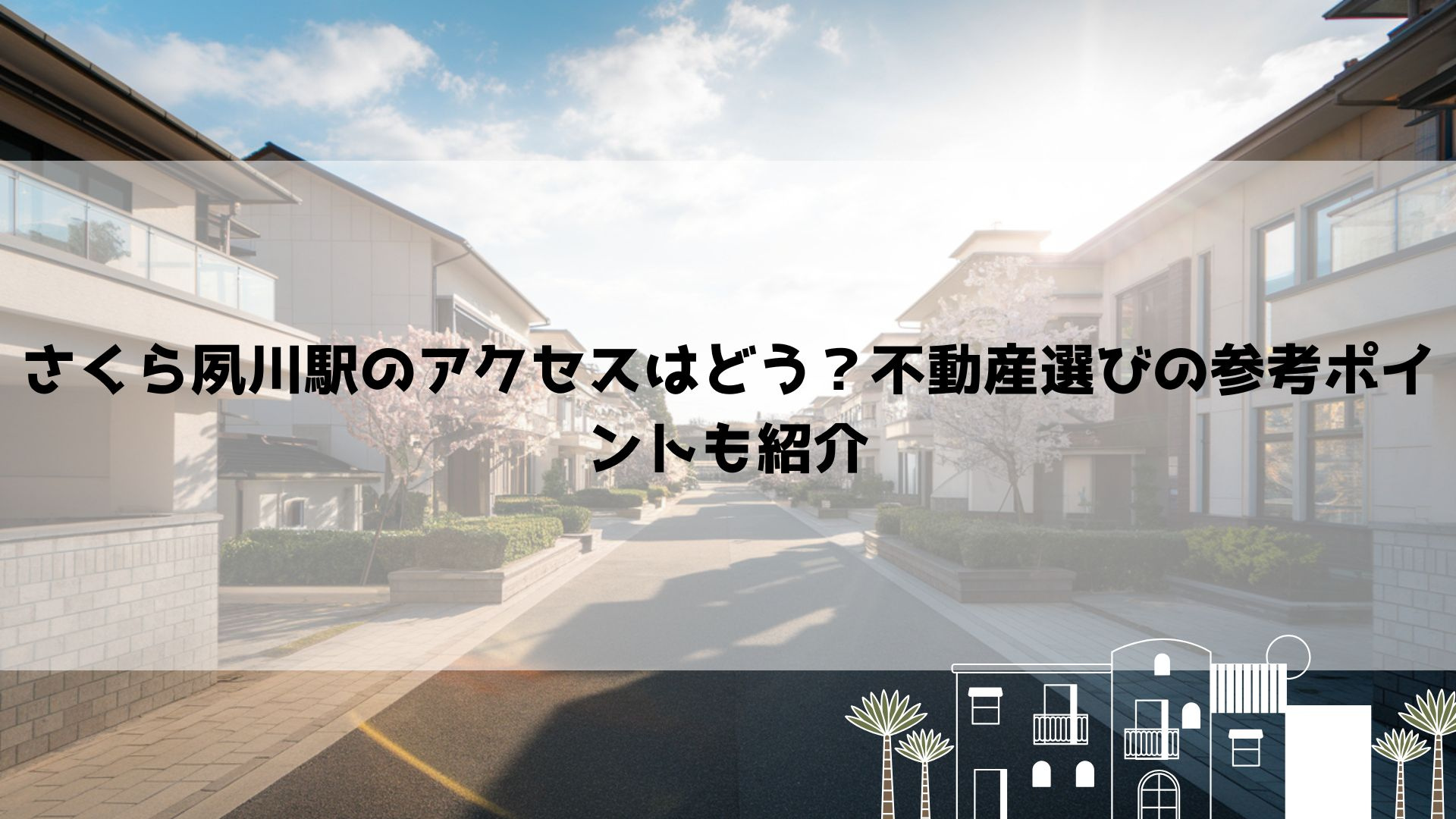さくら夙川駅のアクセスはどう？不動産選びの参考ポイントも紹介...の画像