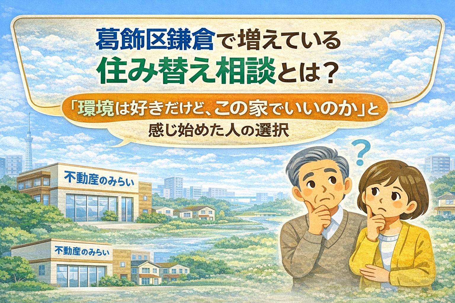 葛飾区鎌倉で増えている住み替え相談とは？ 「環境は好きだけど...の画像
