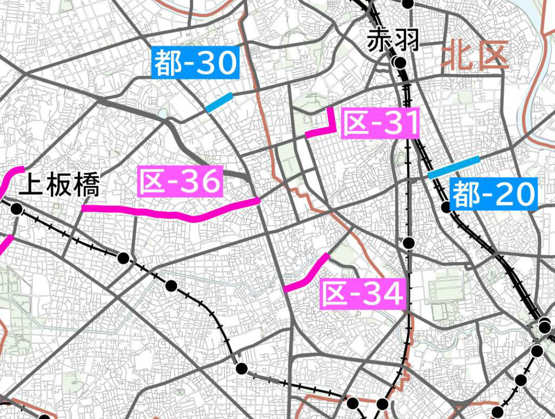 都市計画道路、第五次優先整備路線（案）が公表されました。の画像