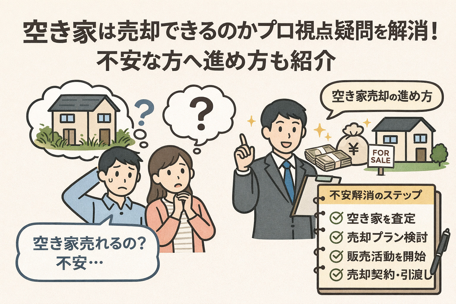 空き家は売却できるのかプロ視点で疑問を解消！不安な方へ進め方...の画像