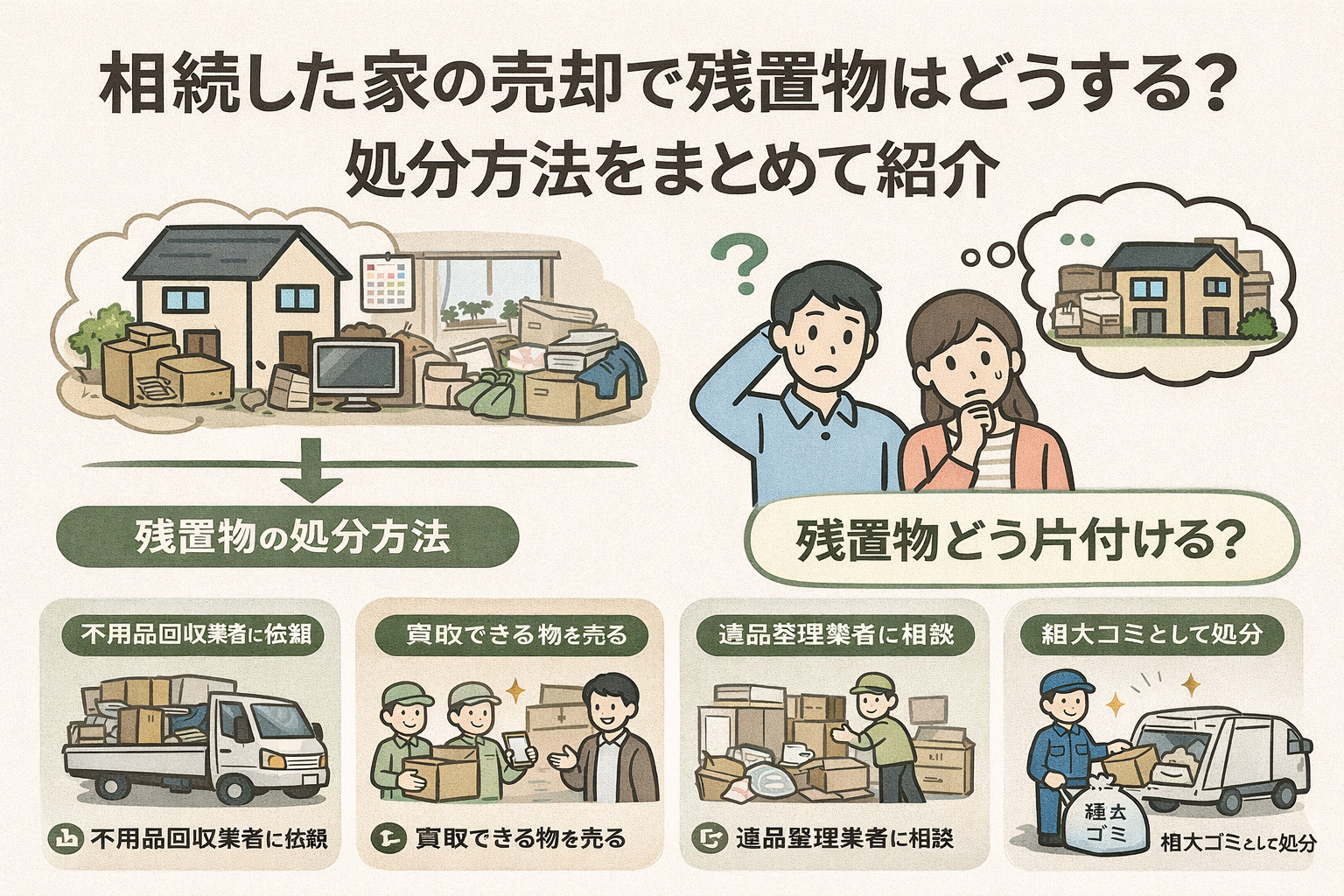 相続した家の売却で残置物はどうする？処分方法や注意点もまとめ...の画像
