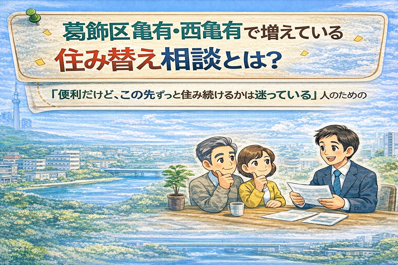 葛飾区亀有・西亀有で増えている住み替え相談とは？ 「便利だけ...の画像