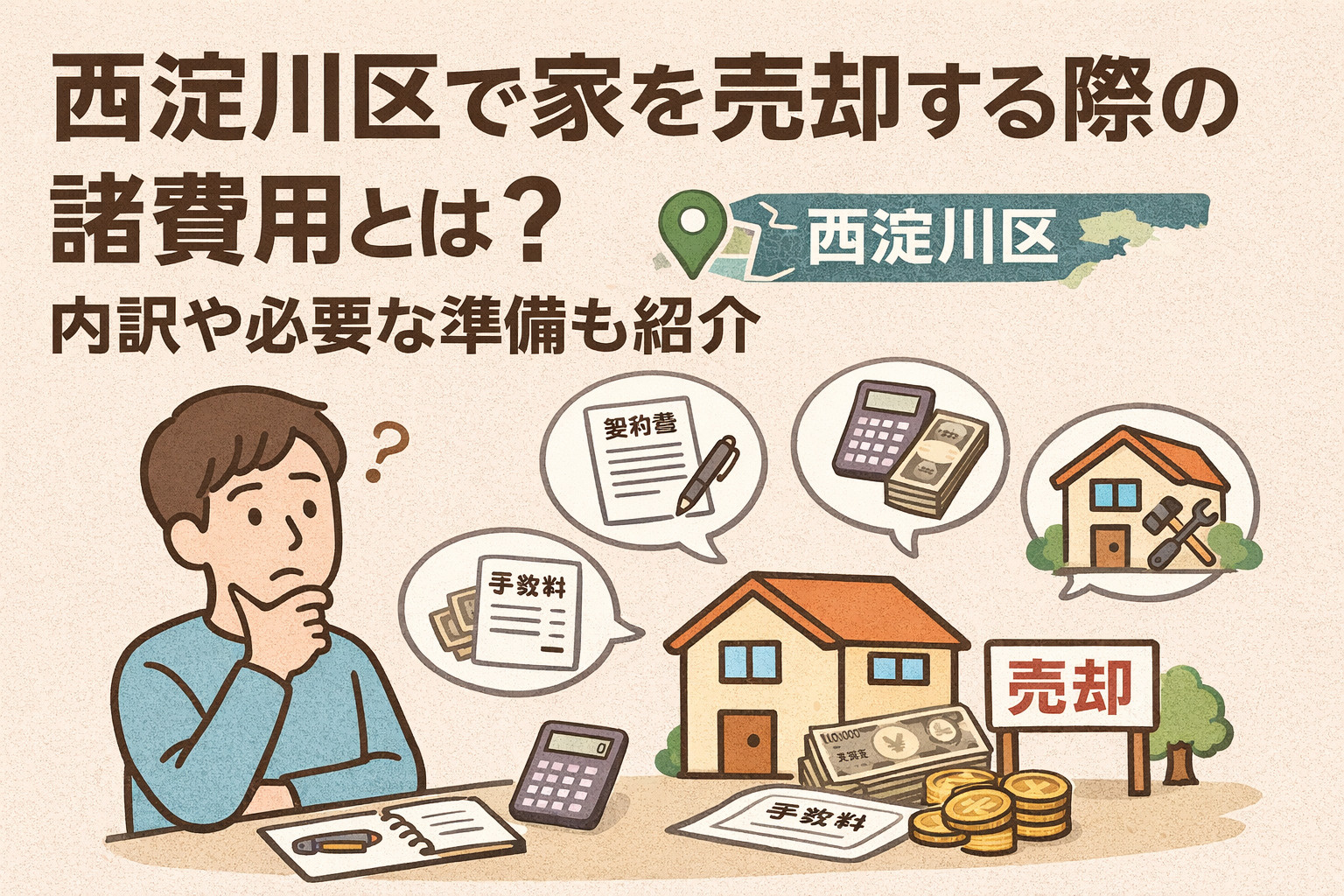 西淀川区で家を売却する際の諸費用とは？内訳や必要な準備も紹介...の画像