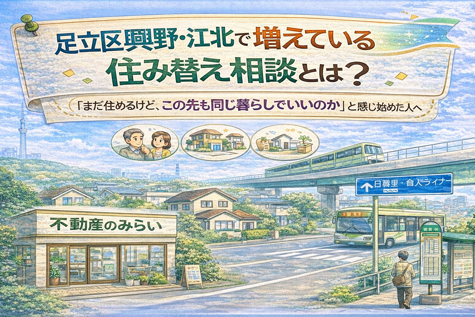 足立区興野・江北で増えている住み替えの相談とは？ 「今は住め...の画像