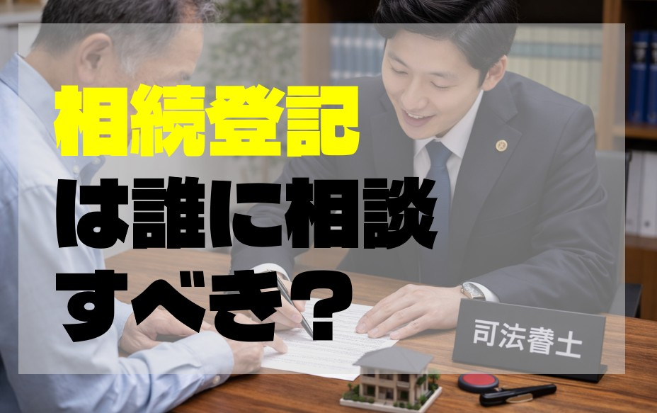 相続登記は誰に相談すべき？司法書士・不動産会社の役割を正しく...の画像
