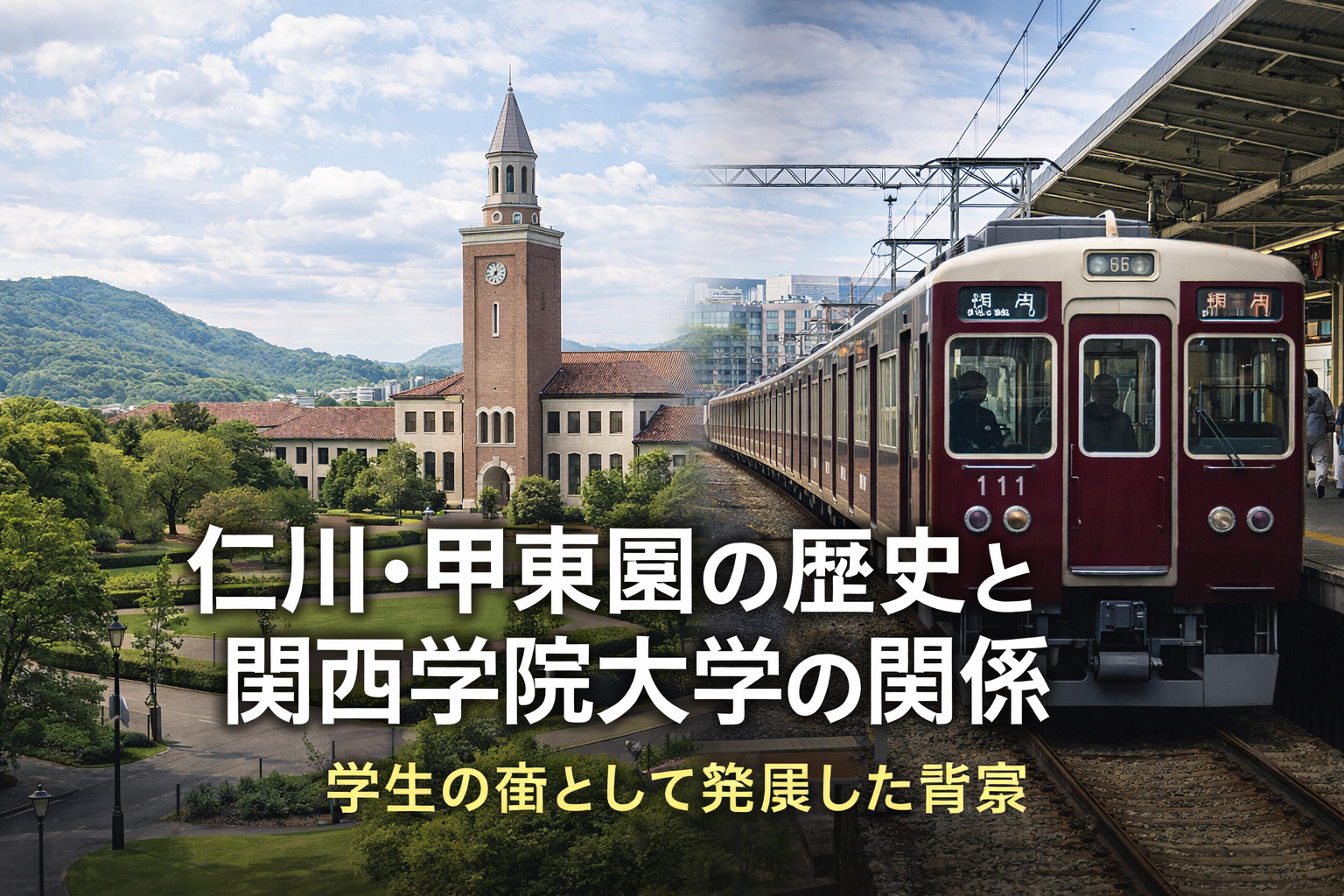 仁川・甲東園の歴史と関西学院大学の関係｜学生の街として発展し...の画像