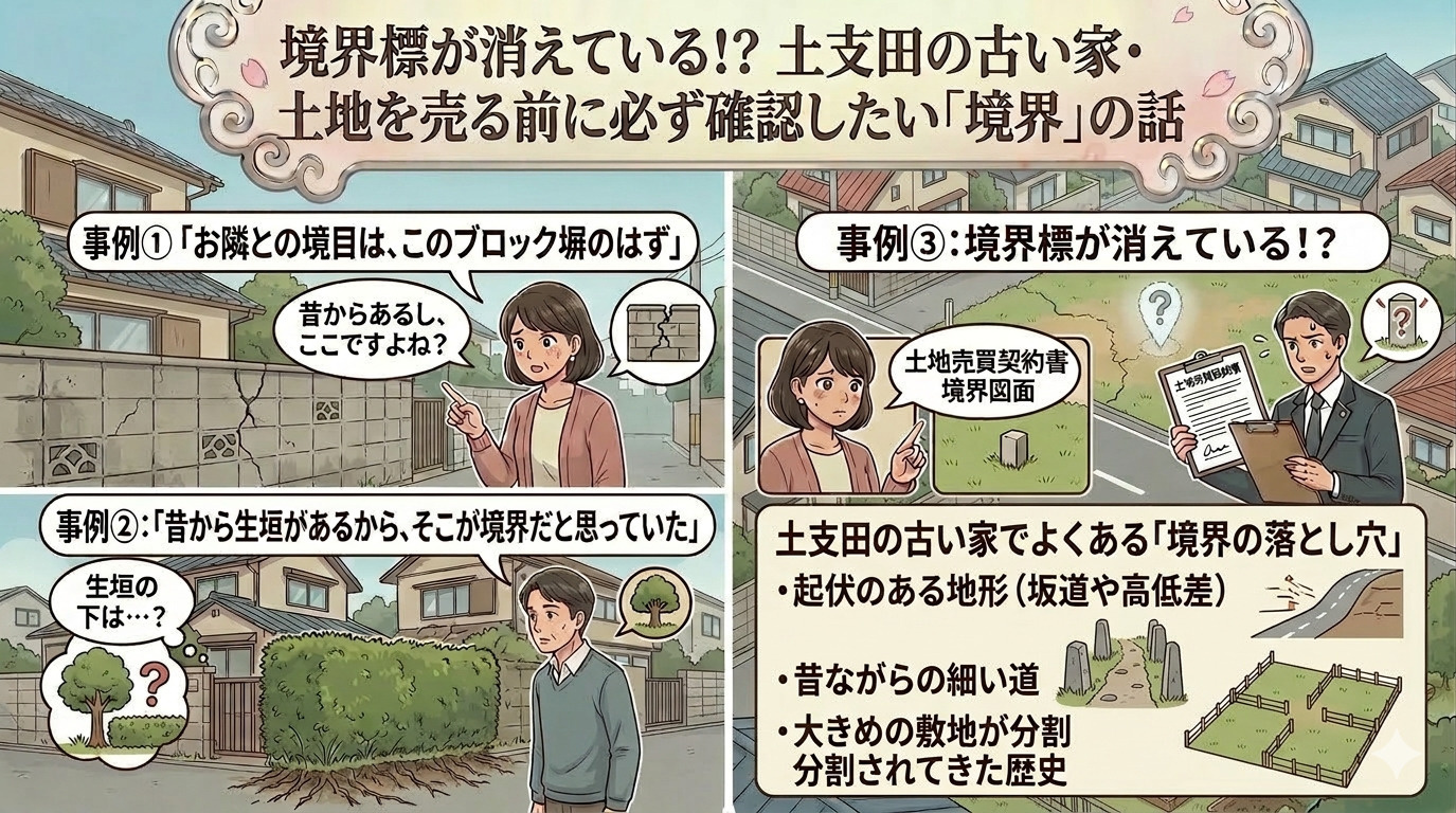 境界標が消えている！？土支田の古い家・土地を売る前に必ず確認...の画像