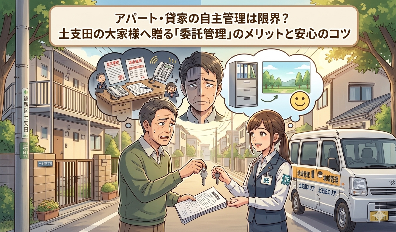 アパート・貸家の自主管理は限界？土支田の大家様へ贈る「委託管...の画像
