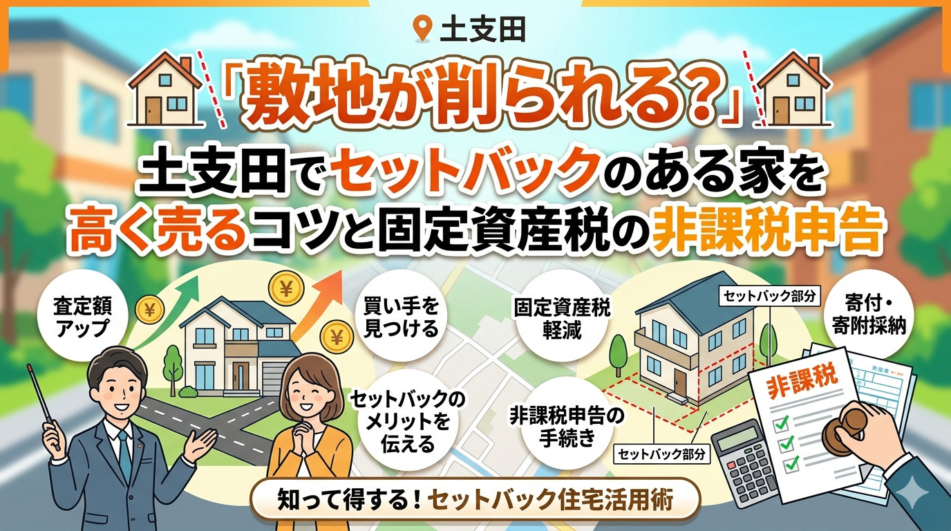 「敷地が削られる？」土支田でセットバックのある家を高く売るコ...の画像