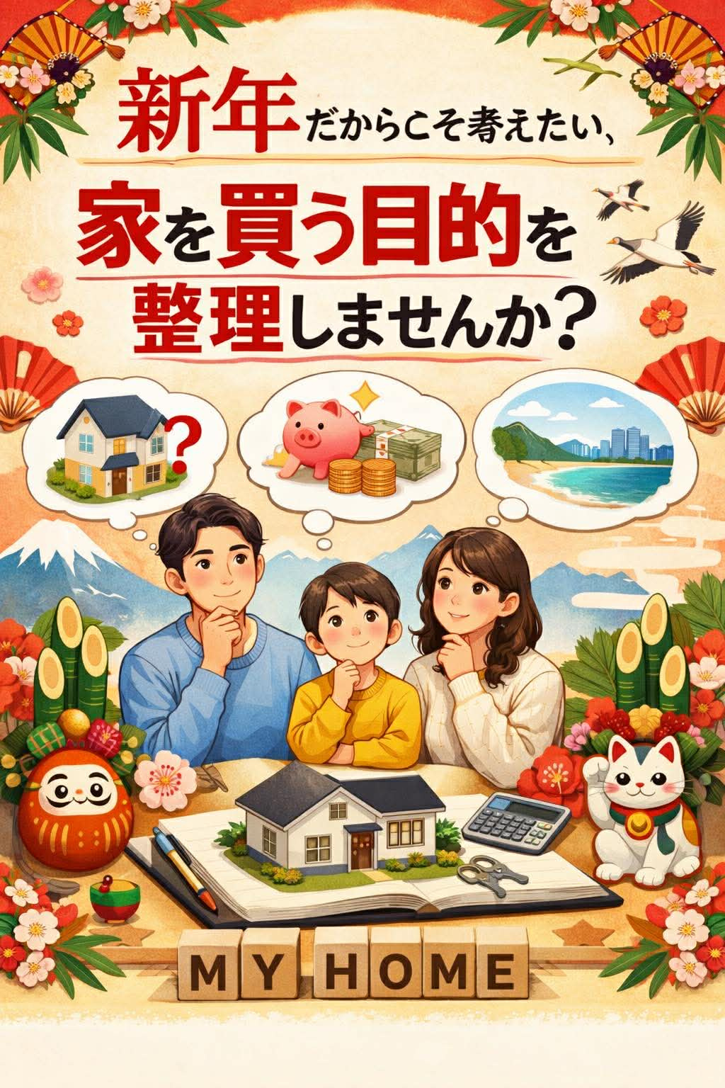 【新年だからこそ考えたい】家を買う目的を整理しませんか？の画像
