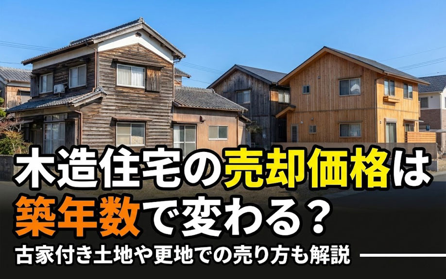 木造住宅の売却価格は築年数で変わる？古家付き土地や更地での売...の画像