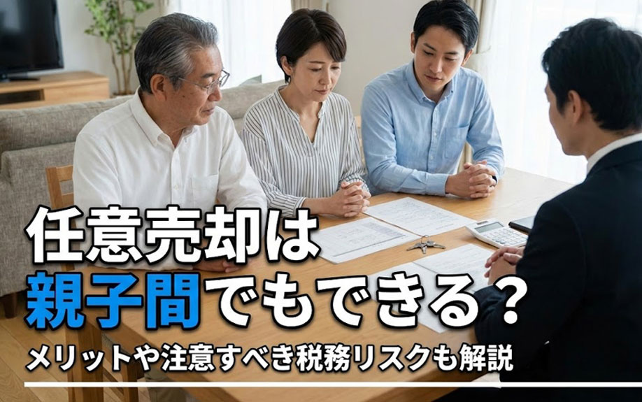 任意売却は親子間でもできる？メリットや注意すべき税務リスクも...の画像