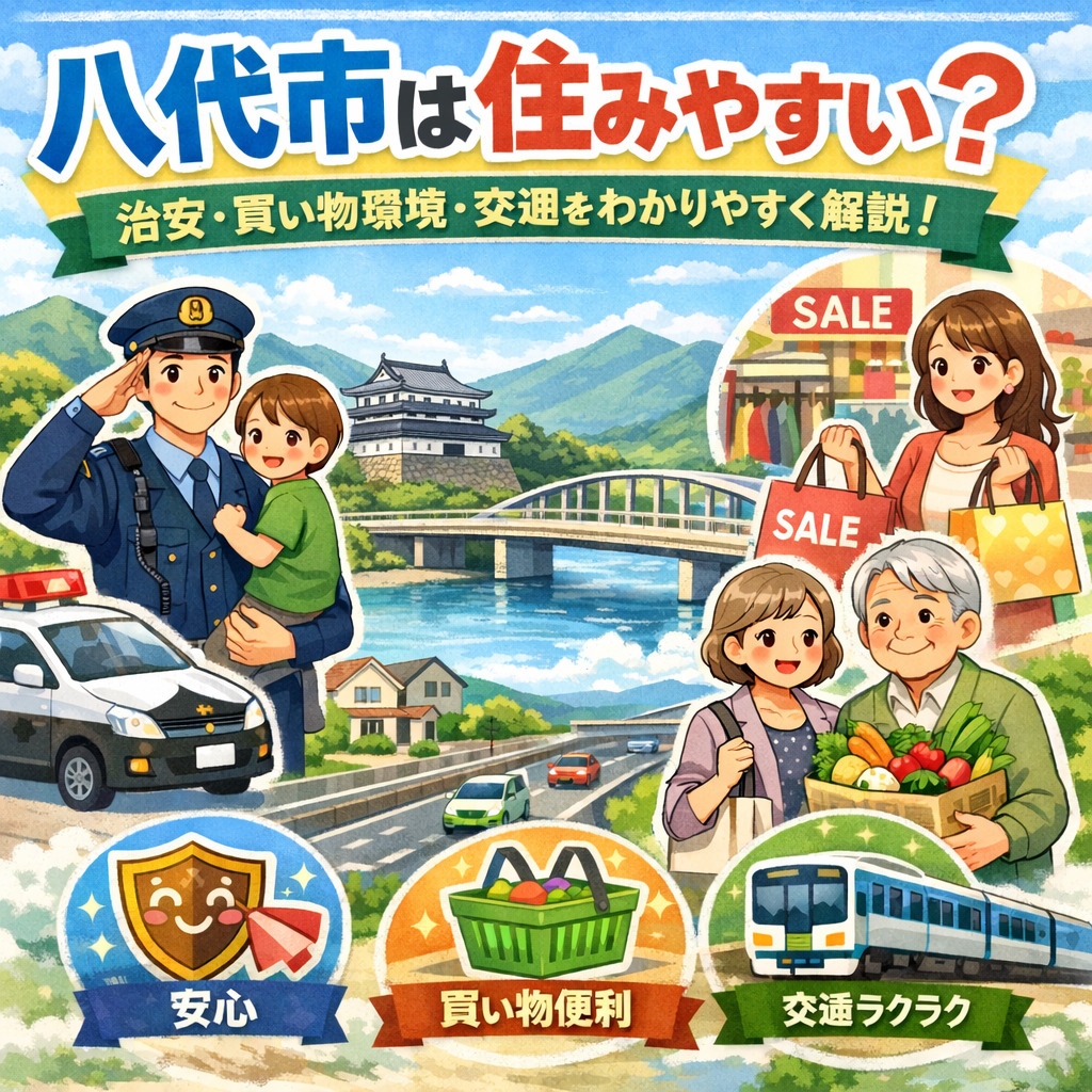 八代市は住みやすい？治安・買い物環境・交通をわかりやすく解説...の画像