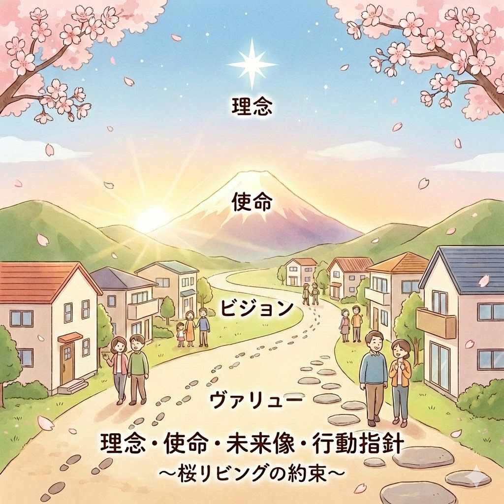 桜リビングが大切にしている約束。「理念・使命・未来像」そして...の画像