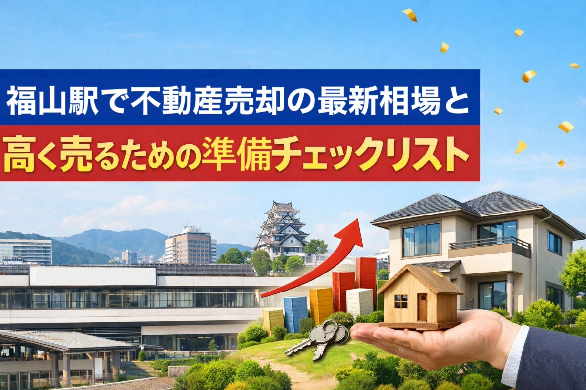 福山駅で不動産売却の最新相場と高く売るための準備チェックリス...の画像