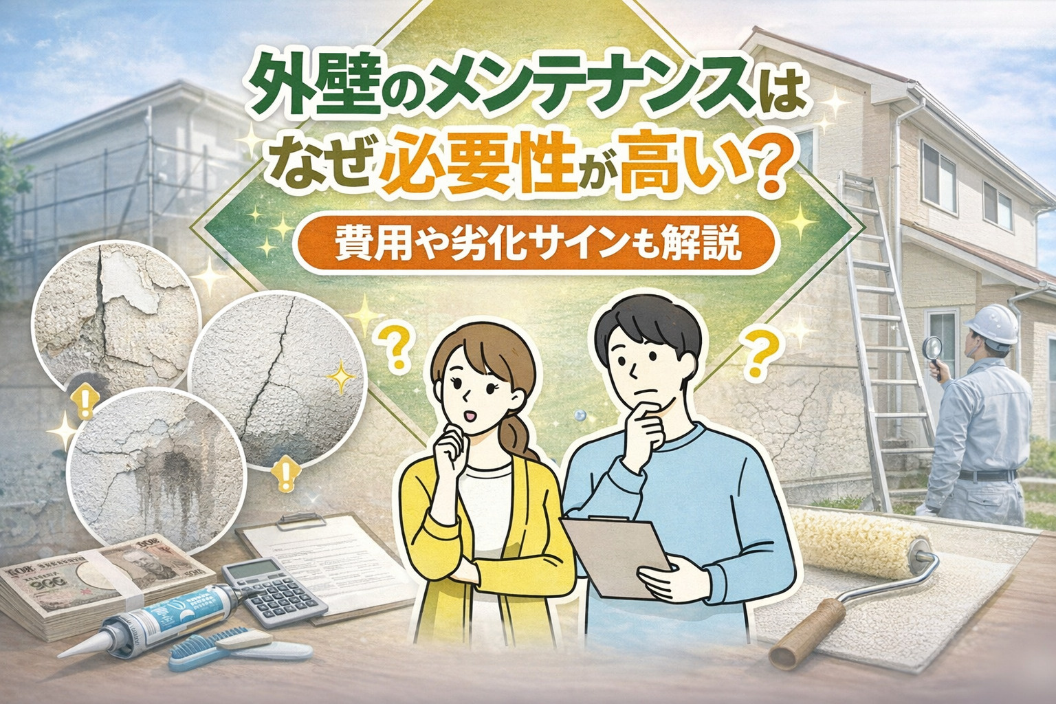 外壁のメンテナンスはなぜ必要性が高い？費用や劣化サインも解説...の画像