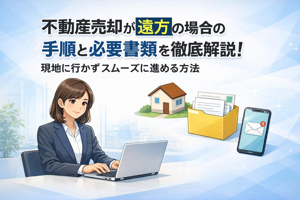 不動産売却が遠方の場合の手順と必要書類を徹底解説！現地に行か...の画像