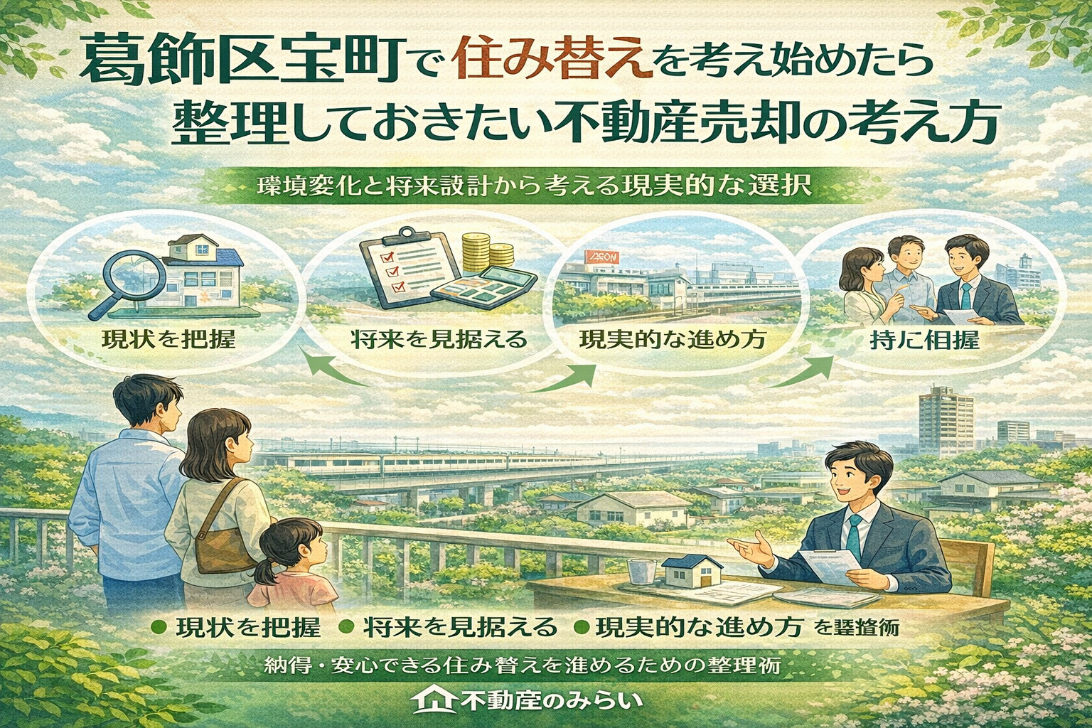 葛飾区宝町で住み替えを考え始めたら整理しておきたい不動産売却...の画像
