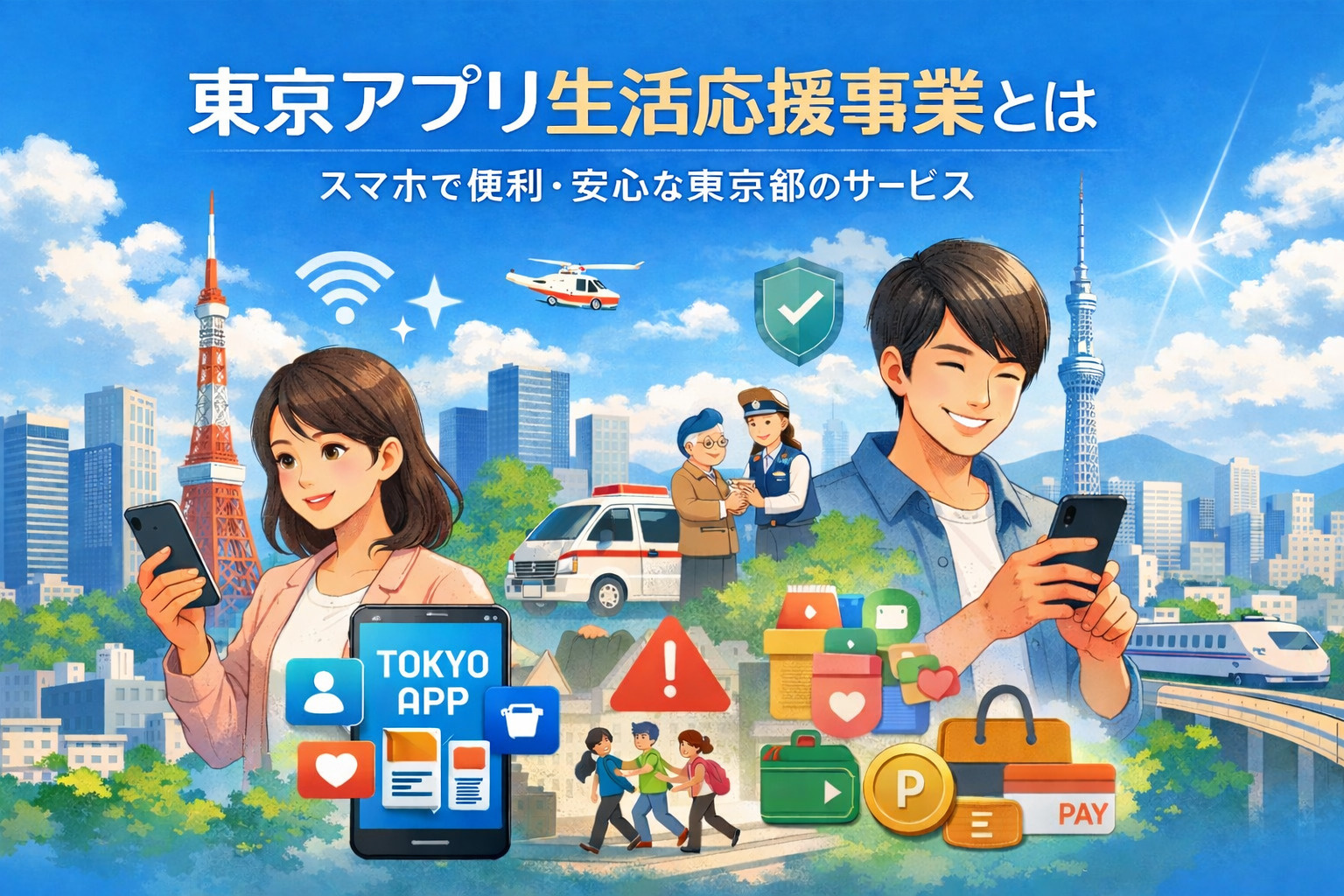 東京アプリ生活応援事業とは？ スマホで便利・安心な東京都のサ...の画像