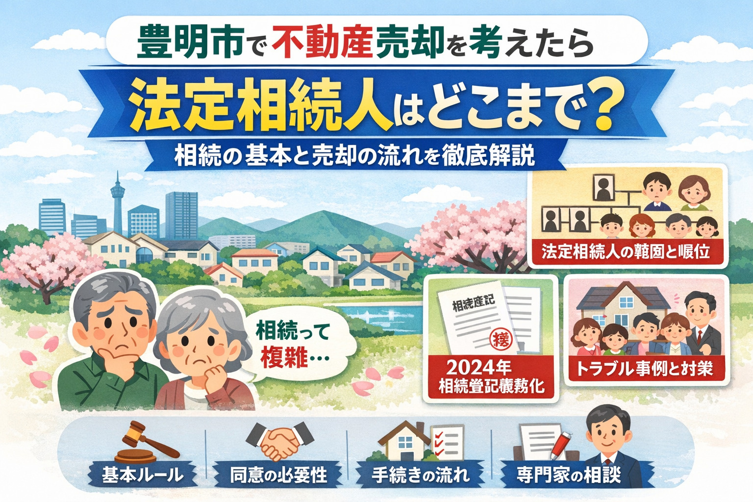 豊明市で不動産売却を検討中の方必見！ 法定相続人はどこまで？...の画像