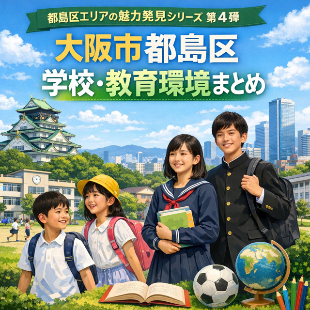 大阪市都島区　学校・教育環境まとめ　都島区エリアの魅力発見シ...の画像