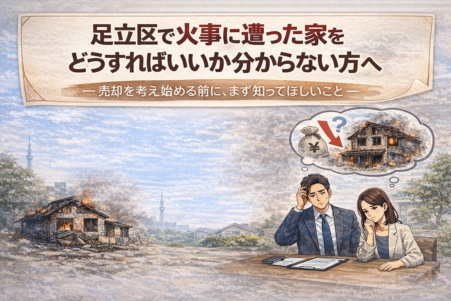 足立区で火事に遭った家をどうすればいいか分からない方へ ――...の画像