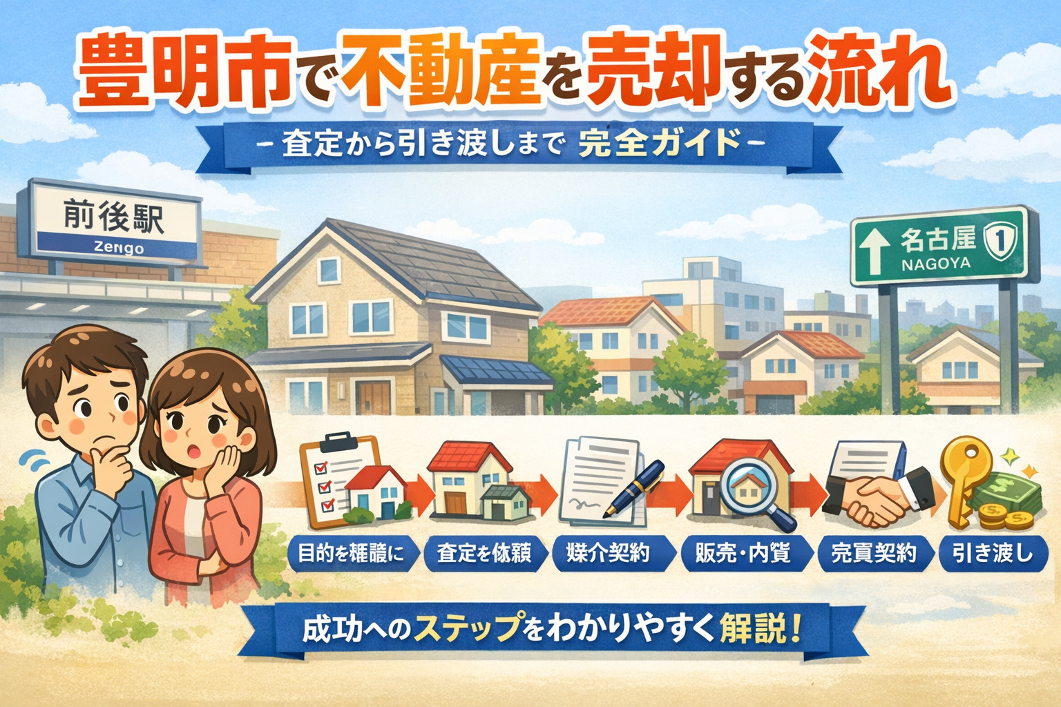 豊明市で不動産を売却する流れ｜査定から引き渡しまで失敗しない...の画像