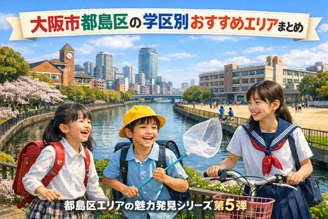 大阪市都島区　学区別おすすめエリアまとめ　　都島区エリアの魅...の画像