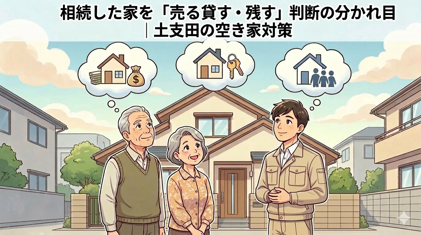 相続した家を「売る・貸す・残す」判断の分かれ目｜土支田の空き...の画像