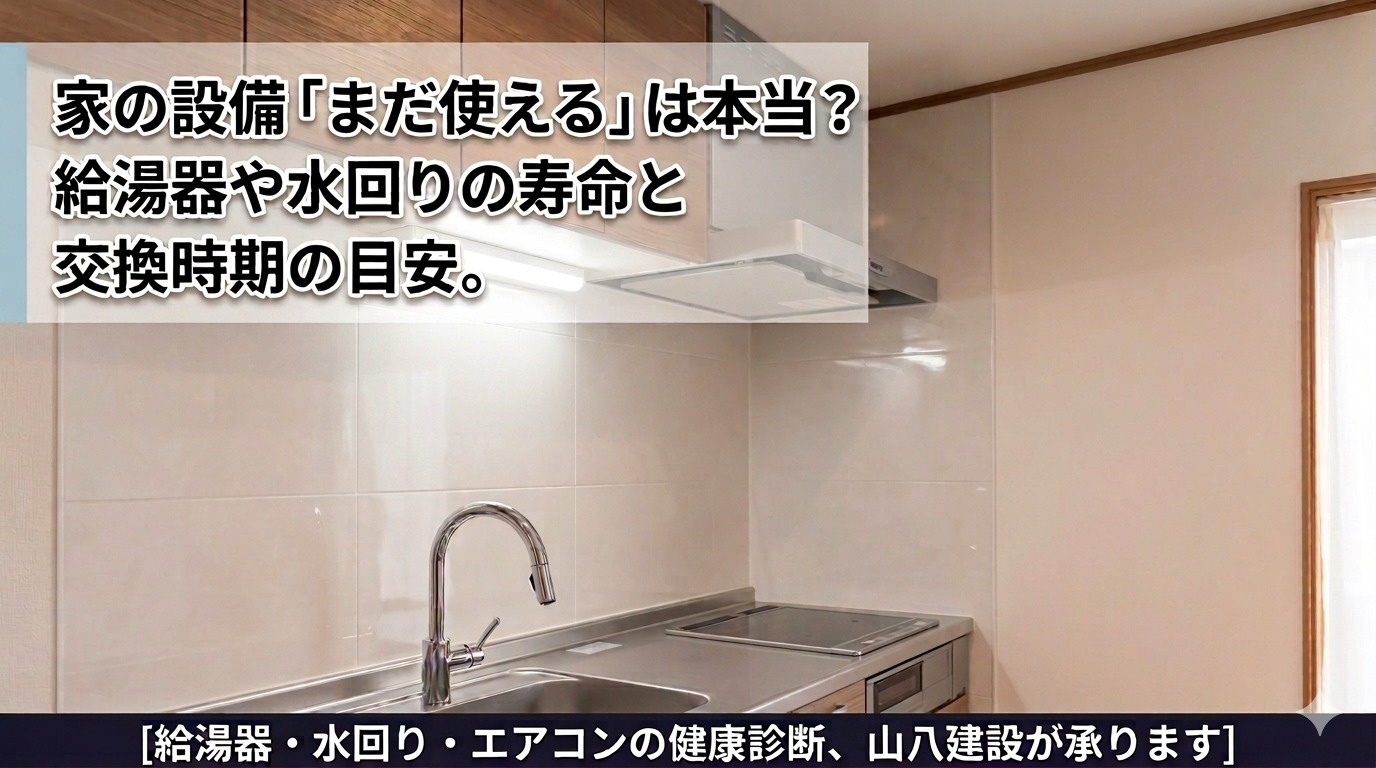 家の設備「まだ使える」は本当？給湯器や水回りの寿命と交換時期...の画像