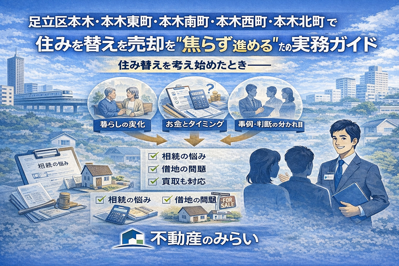 足立区本木・本木東町・本木南町・本木西町・本木北町で住み替え...の画像