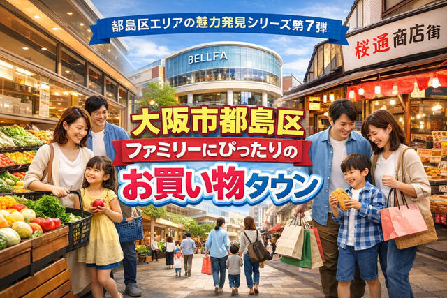 大阪市都島区　ファミリーにぴったりのお買い物タウン　都島区エ...の画像