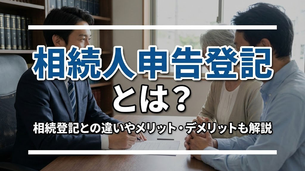相続人申告登記とは？相続登記との違いやメリット・デメリットも...の画像