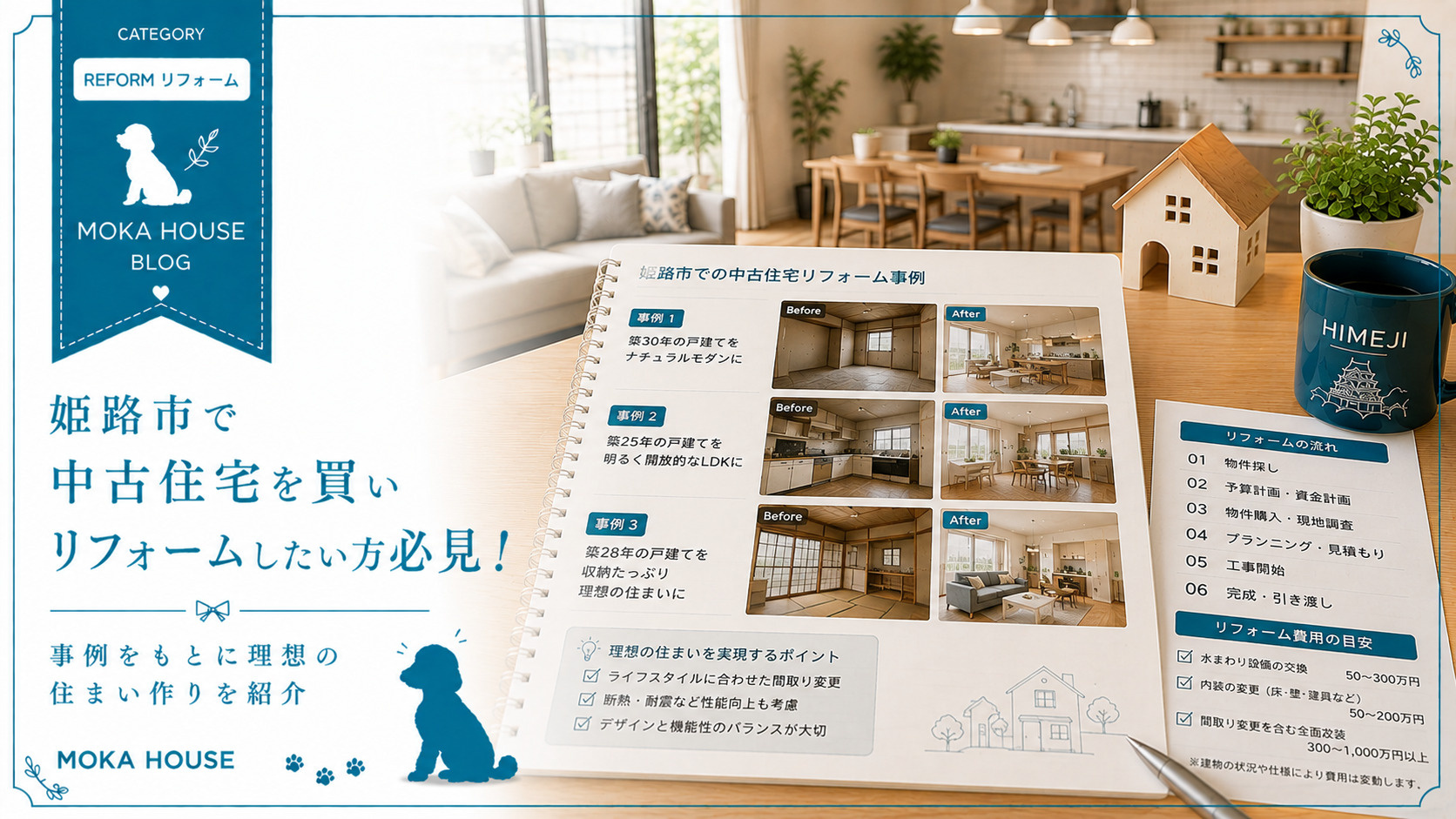 姫路市で中古住宅を買いリフォームしたい方必見！事例をもとに理...の画像