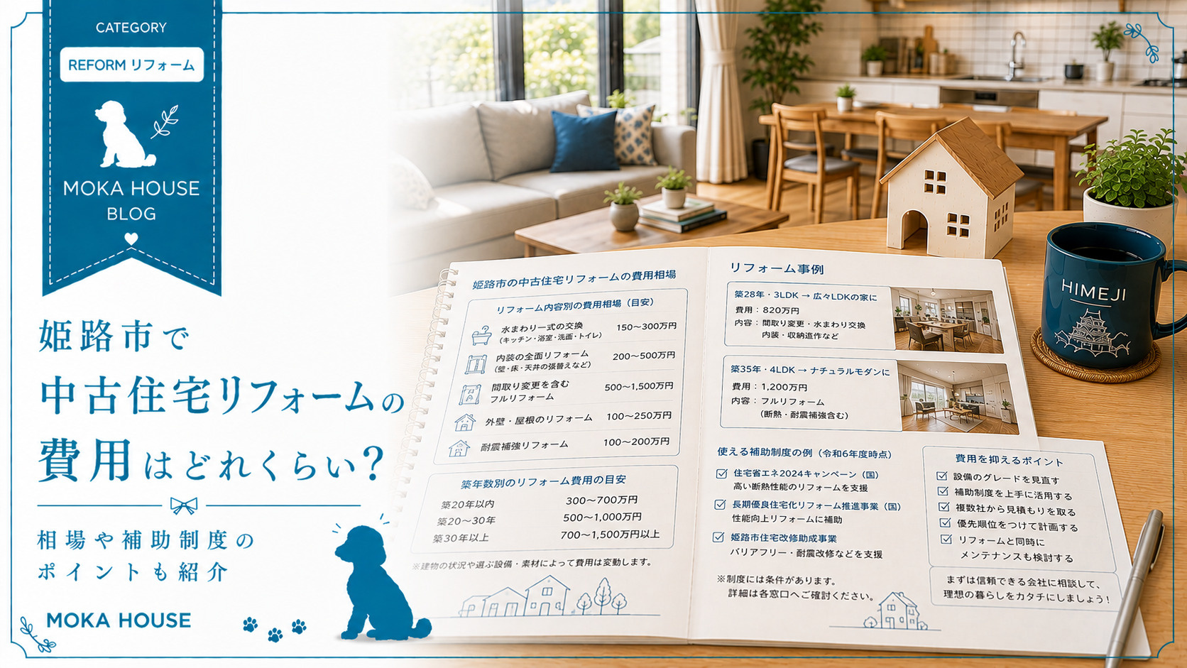 姫路市で中古住宅リフォームの費用はどれくらい？相場や補助制度...の画像
