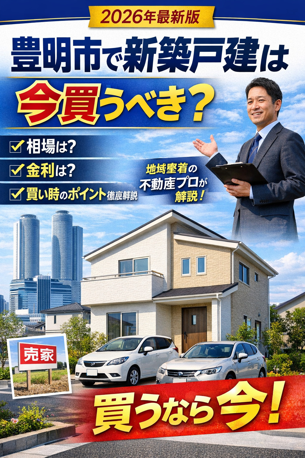 【2026年最新版】豊明市で新築戸建は今買うべき？相場・金利...の画像