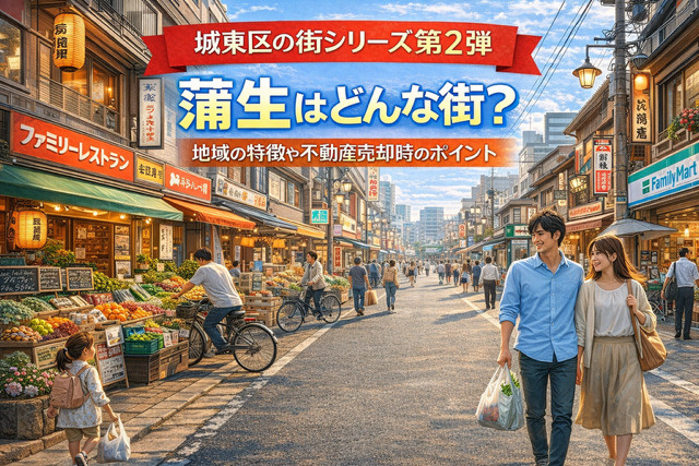 大阪市城東区蒲生はどんな街？地域の特徴や不動産売却時の環境ポ...の画像