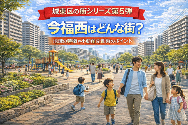 大阪市城東区今福西はどんな街？地域の特徴や不動産売却時のポイ...の画像