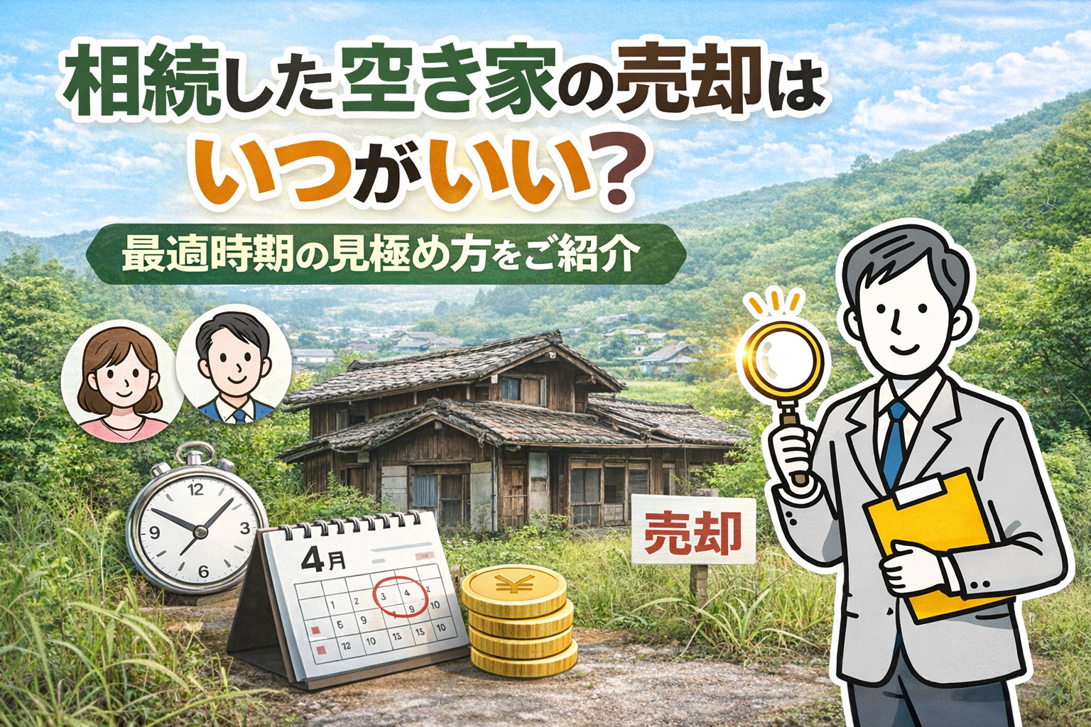 相続した空き家の売却はいつがいい？最適時期の見極め方をご紹介...の画像