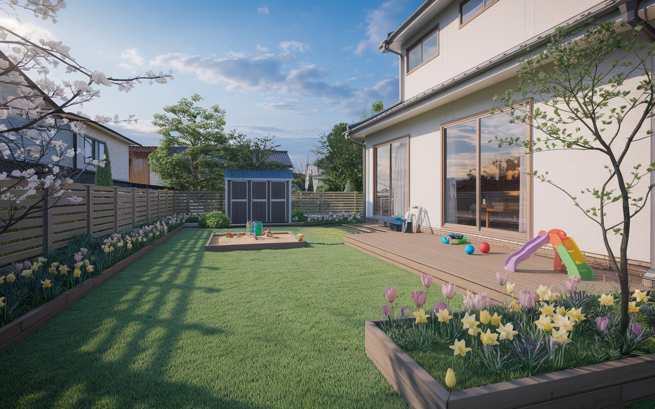 戸建の庭で春を満喫し子供と遊ぶには？家族の時間が楽しく広がる...の画像
