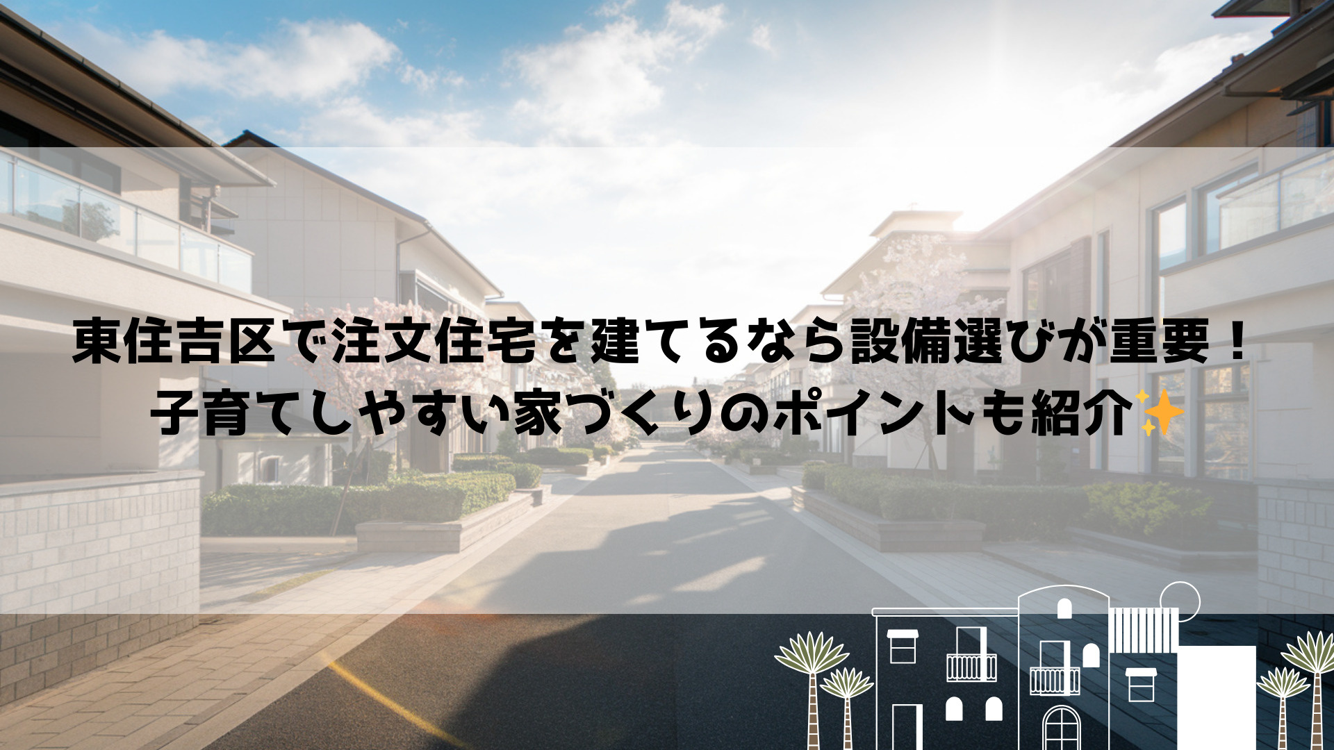 東住吉区で注文住宅を建てるなら設備選びが重要！子育てしやすい...の画像