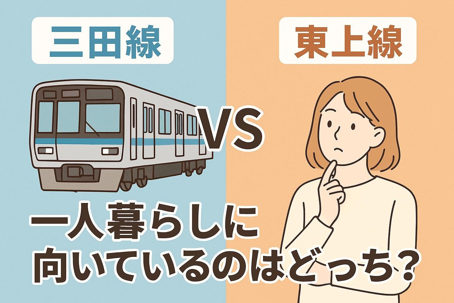 三田線 vs 東上線｜一人暮らしに向いているのはどっち？の画像