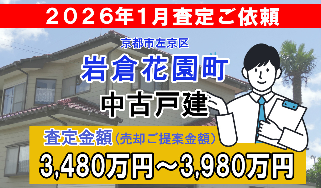 岩倉花園町の売却査定ご依頼をいただきました！の画像
