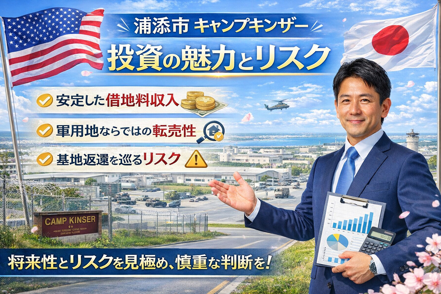 浦添市キャンプキンザー（軍用地）投資の魅力と、知っておくべき...の画像